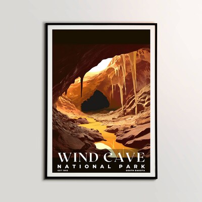 Wind Cave National Park Poster, Travel Art, Office Poster, Home Decor | S3 - image2